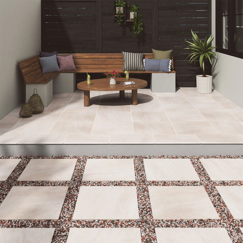 Praia Crema 24x24 Matte Porcelain Paver