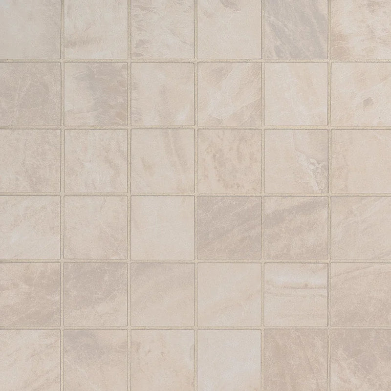 Praia Crema 2x2 Matte Porcelain Mosaic Tile