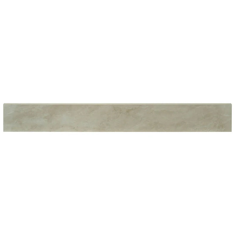 Praia Crema 3x24 Polished Porcelain Bullnose Tile Trim