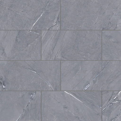 Prati Breccia Grey 12x24 Honed Ceramic Field Tile