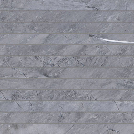 Prati Breccia Grey 1x12 Honed 12x12 Porcelain Mosaic