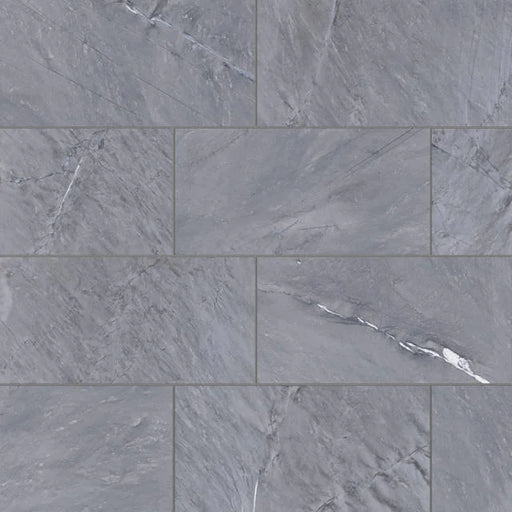 Prati Breccia Grey 24x12 Polished Ceramic Field Tile