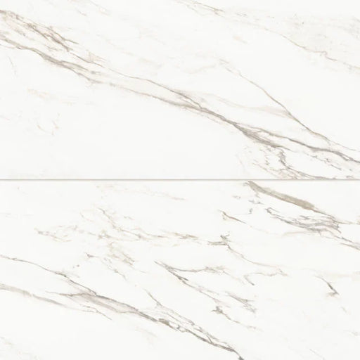 Prati Calacatta Borghini Warm 48x24 Honed Ceramic Field Tile