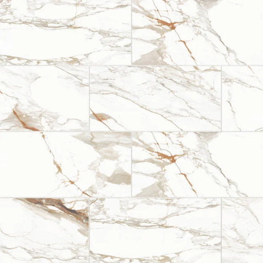 Prati Calacatta Macchia Vecchia 12x24 Honed Field Ceramic Tile