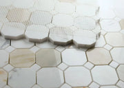 Precious Stone Calacatta Gold 11.75x11.75 Octagon Marble Mosaic