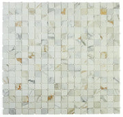 Precious Stone Calacatta Gold 2x2 Clipped Marble Mosaic