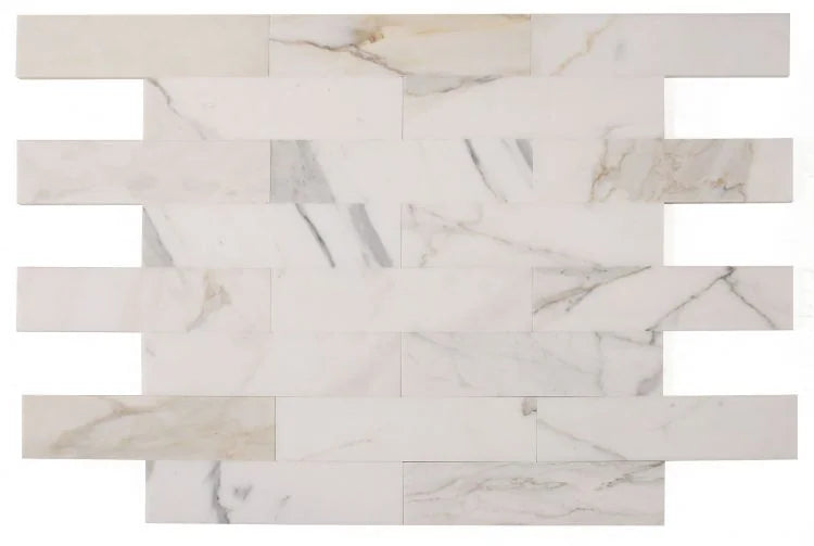 Precious Stone Calacatta Gold 3x12 Subway Polished Marble Tile
