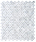 Precious Stone Carrara 10.5x12.5 Arabesque Marble Mosaic