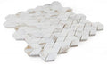 Precious Stone Cubic Calacatta Gold 11.75x12 Marble Mosaic