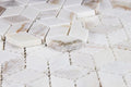 Precious Stone Cubic Calacatta Gold 11.75x12 Marble Mosaic