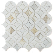 Precious Stone Embrace Calacatta Gold 2x2 Marble Mosaic