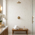 Precious Stone Embrace Calacatta Gold 2x2 Marble Mosaic — Spa spa interior