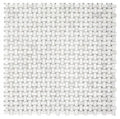 Precious Stone White 12x12 Marble and Glass Mosaic