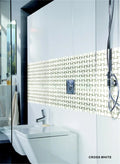 Precious Stone White 12x12 Marble and Glass Mosaic