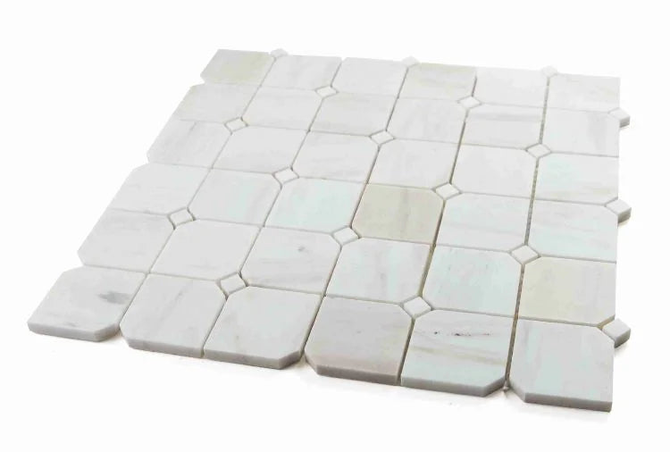 Precious Stone Wooden White 11.75x11.75 Clipped Honed Mosaic