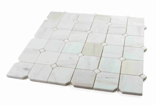 Precious Stone Wooden White 11.75x11.75 Clipped Honed Mosaic