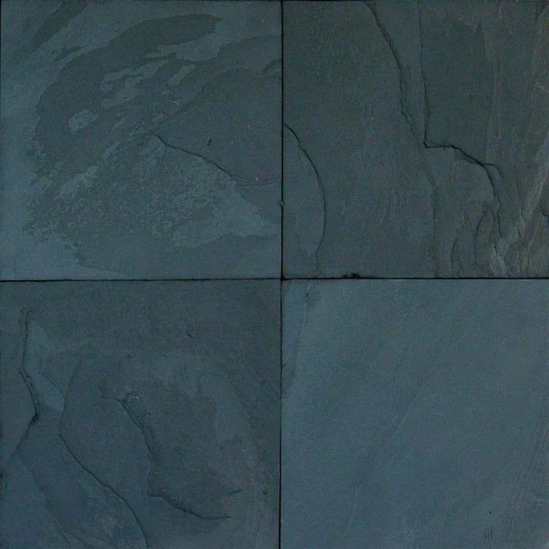Premium Black 12x12 Gauged Slate Tile