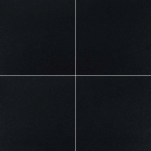 Premium Black 12x12 Honed Granite Tile