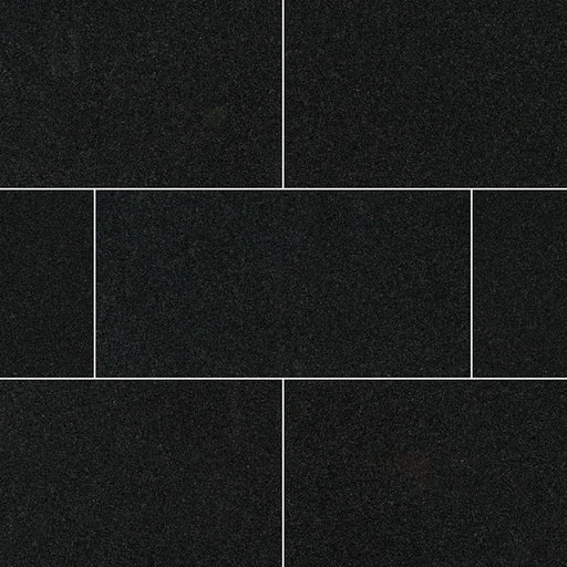 Premium Black 12x24 Polished Granite Tile