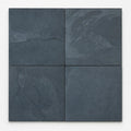 Premium Black 16x16 Gauged Slate Tile close-up