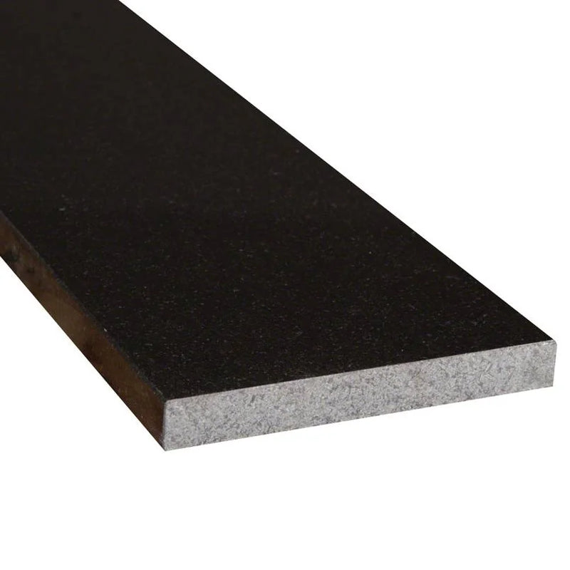 Premium Black 6x72 Window Sill Polished Granite Trim