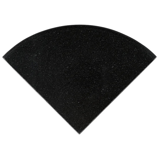 Premium Black 9" Corner Shelf Polished Granite Trim