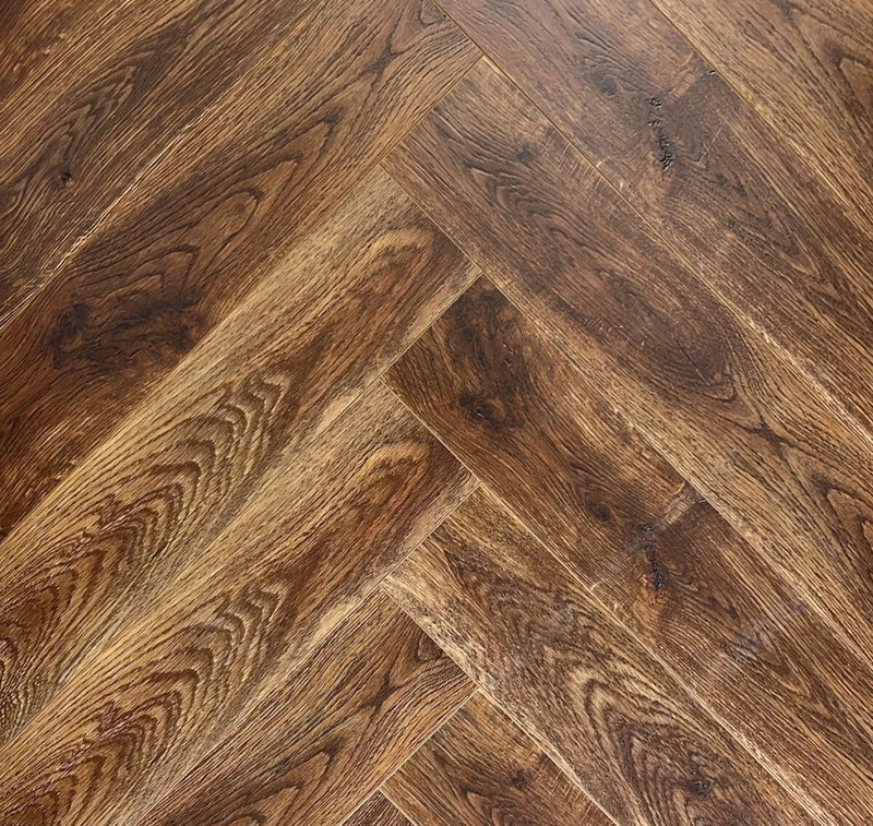 Preservation Herringbone Beacon Hill 3.75x18.5 Oak AC4 Laminate Flooring