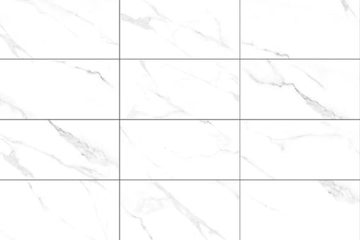 Prestige White Calacatta 12x24 Polished Porcelain Wall & Floor Tile