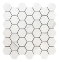 Prestigio Calacatta Soft Hexagon Marble Look Porcelain Mosaic