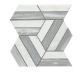Prism Blanc/Luna Honed Stone Mesh Pattern Marble Mosaic
