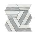Prism Blanc/Luna Honed Stone Mesh Pattern Marble Mosaic