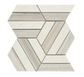 Prism Crema/Sky Honed Mesh Pattern Marble Mosaic