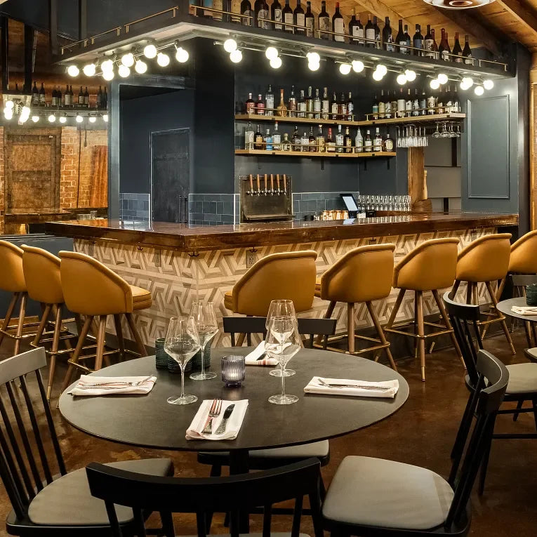 Prism Crema/Sky Honed Mesh Pattern Marble Mosaic