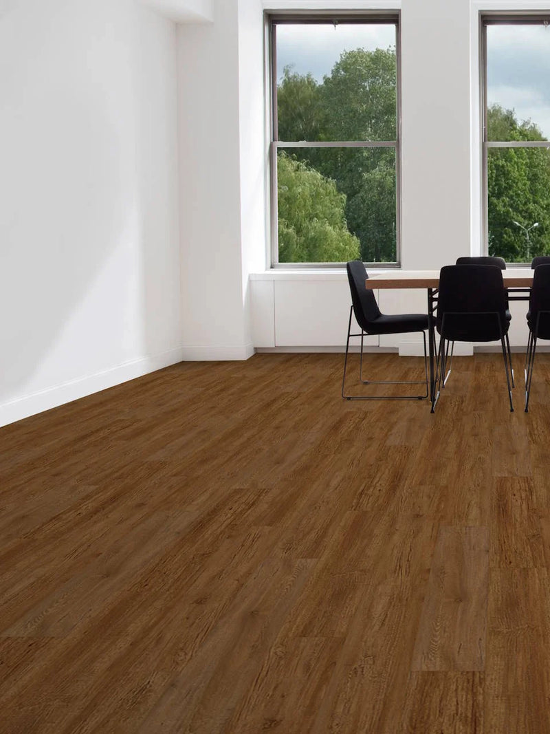 Project Plus Cinnamon Oak 7x48 2.0mm 12mil LVT Flooring