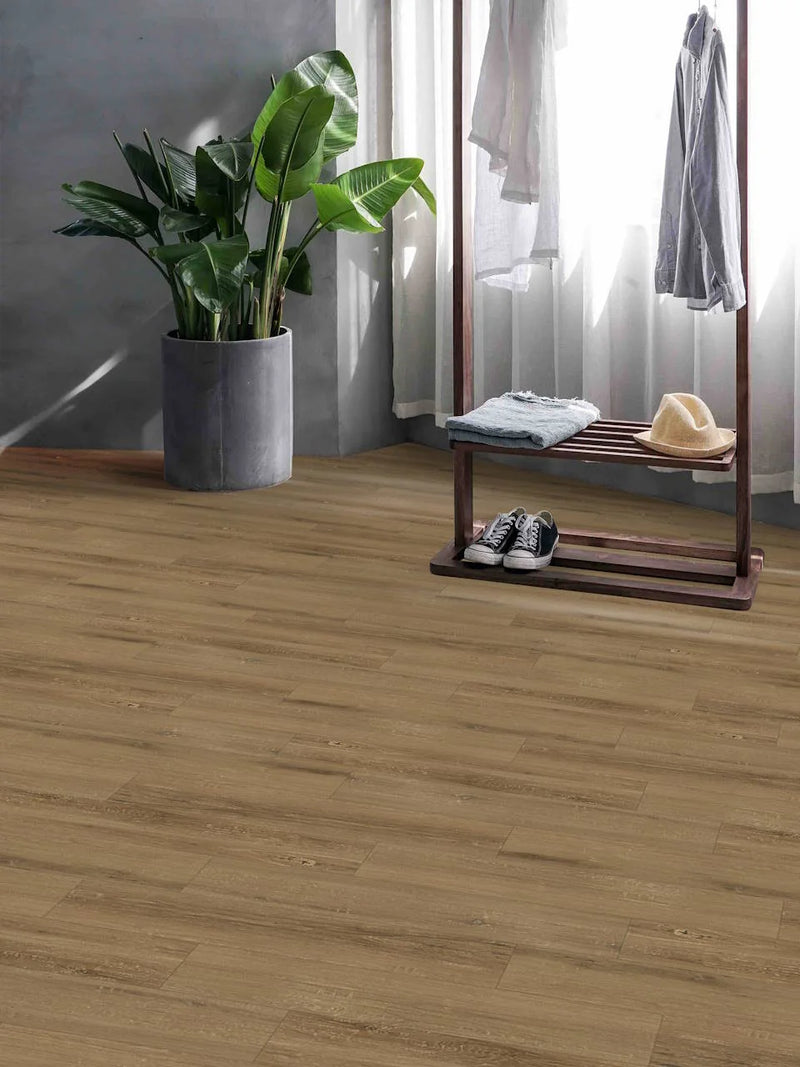 Project Plus Rustic Hickory 7x48 2.0mm 12mil Glue Down LVT Flooring