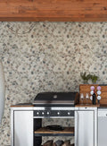 Puebla Greige Pebble Pattern Tumbled 0.38 Inch Marble Mosaic Tile