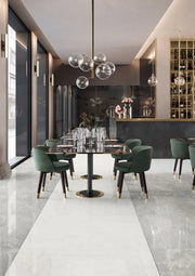 Pure Carrara Nat 48x48 Natural Marble Look Porcelain Tile