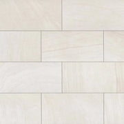 Purestone Bianco 24x12 Matte Stone Look Ceramic Field Tile