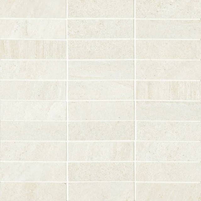 Purestone Bianco 12x12 1x4 Natural Glass Mosaic