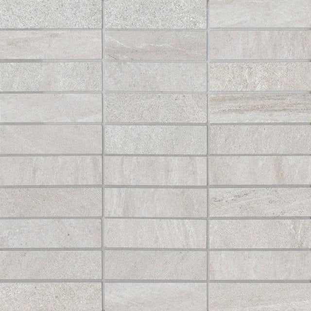 Purestone Grigio 1x4 Natural 12x12 Ceramic Mosaic