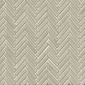 90 Putty 1/2x2 Herringbone 12.25x11 Ceramic Mosaic