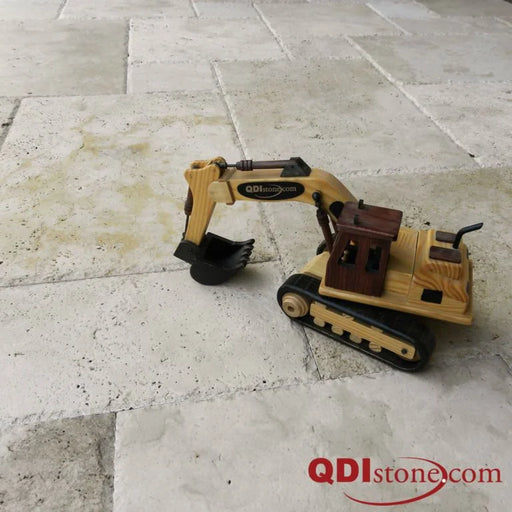 Ancient Castle 16x24 Tumbled Travertine Tile