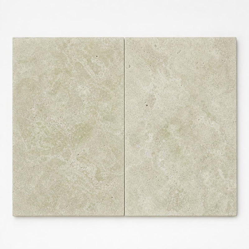 Light Travertine Paver QDI - Tumbled, 16x24, 1.25-In close-up