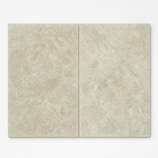 Light Travertine Paver QDI - Tumbled, 16x24, 1.25-In close-up