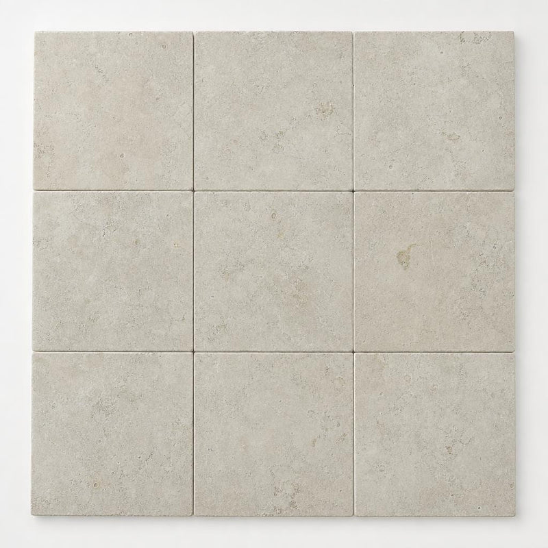 Qdi Light Travertine Tile 12x12 Tumbled close-up