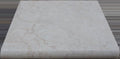 QDI Pearl 12x12 Tumbled Marble Single Bullnose Pool Coping