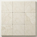 QDI Pearl 12x12 Tumbled Marble Single Bullnose Pool Coping close-up