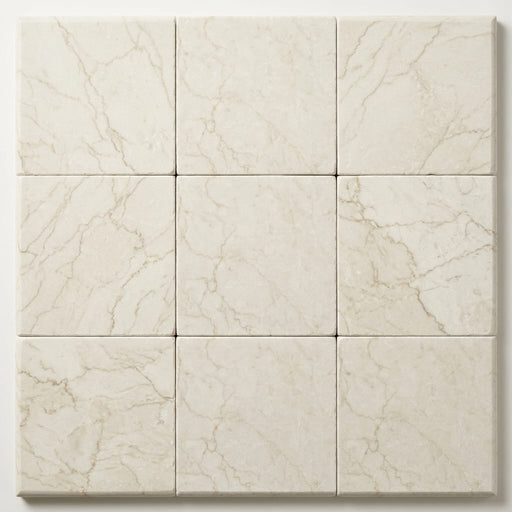 QDI Pearl 12x12 Tumbled Marble Single Bullnose Pool Coping close-up