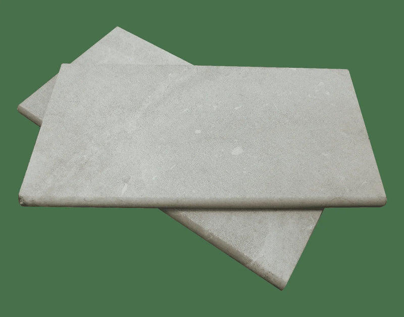 QDI Pearl 12x24 Tumbled Marble Single Bullnose Pool Coping