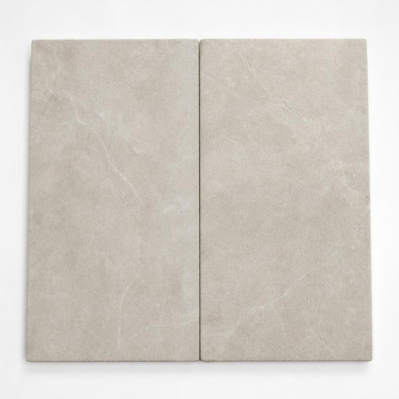 QDI Pearl 12x24 Tumbled Marble Paver close-up